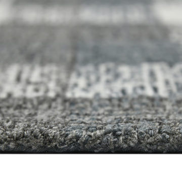 Tartan Dark Gray Area Rug - 5′0″ X 7′6″