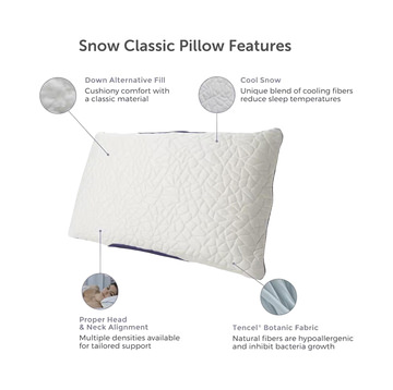 Snow Classic Cool Queen Pillow