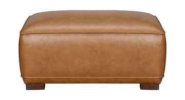 Kevin Leather Ottoman