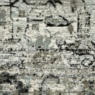 Gemini Grey/Blue 5′3″ X 7′6″ Area Rug