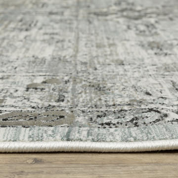 Gemini Grey/Blue 5′3″ X 7′6″ Area Rug