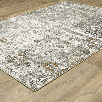 Gemini Grey/Multi 6′7″ X 9′6″ Area Rug