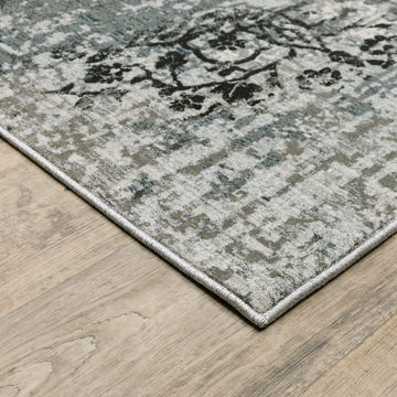 Gemini Blue/Beige 9′10″ x 12′10″ Area Rug