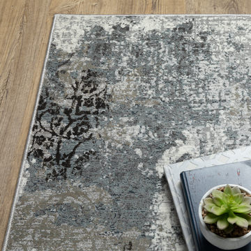 Gemini Blue/Beige 9′10″ x 12′10″ Area Rug