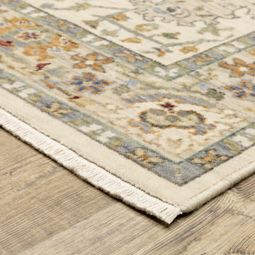Lucca Ivory/Multi 6′7″ x 9′6″ Area Rug