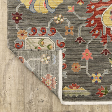 Lucca Grey/Multi 2′0″ x 3′0″ Area Rug