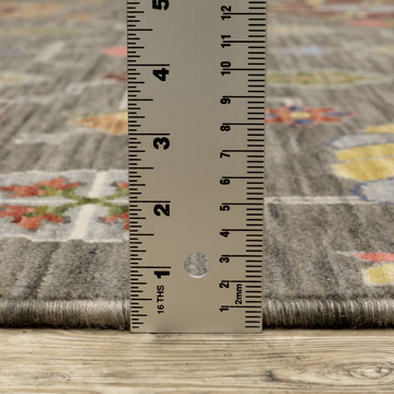 Lucca Grey/Multi 2′0″ x 3′0″ Area Rug