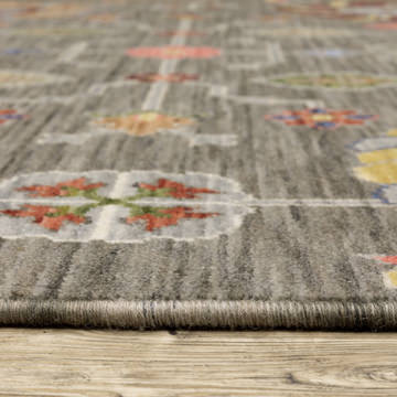 Lucca Grey/Multi 2′0″ x 3′0″ Area Rug