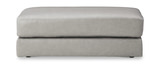 Raya Leather Ottoman thumbnail 2