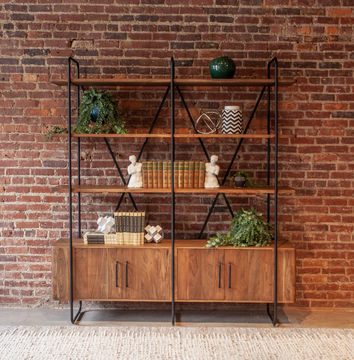 Verbania 75″ Bookcase