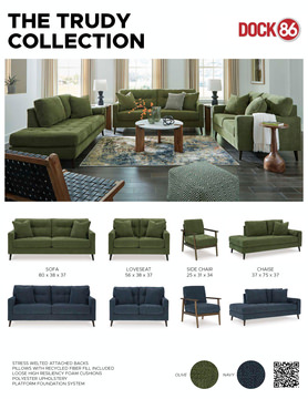 Trudy Loveseat - Navy
