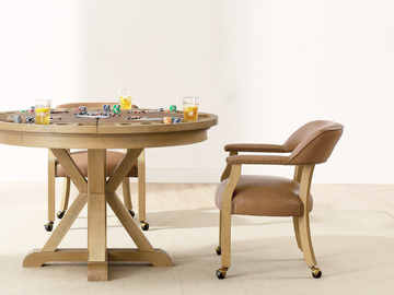 Rylie Round Table With Removable Game Top And 4 Chairs
