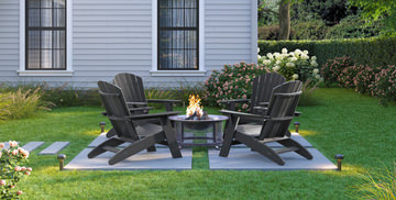 St. Simons Adirondack Chair - Black