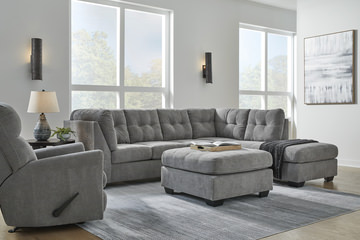 Cassidy Sectional With Right Facing Chaise - Gray