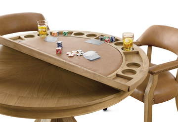 Rylie Round Table With Removable Game Top And 4 Chairs