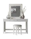 Adorned Vanity, Mirror And Stool Set thumbnail 1
