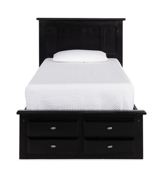 Laguna Twin Platform Bed - Black Cherry