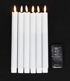 Arora Flameless 6 Piece LED 9″ Candle Set With Remote thumbnail 2