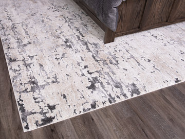 Theory Taupe/Grey Area Rug - 2′7″ X 4′0″