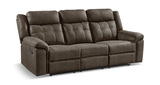 Doran Reclining Sofa - Brown thumbnail 2