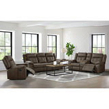 Doran Reclining Sofa - Brown thumbnail 3