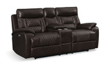 Clinton Power Reclining Loveseat With Console thumbnail 2