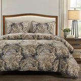 Victoria Damask Super King Duvet Cover Bed Set thumbnail 2