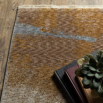Hayden Beige/Rust - 6′7″ X 9′6″ Area Rug
