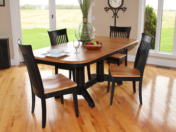 Split Rock Table With 4 Side Chairs