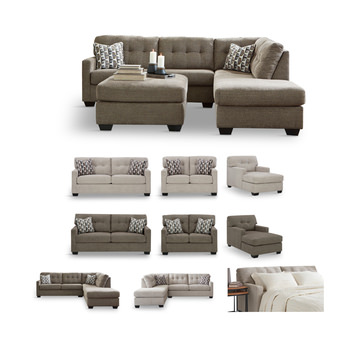 Lavon Sectional with Left Chaise - Pebble