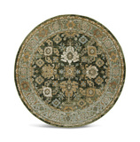 Andorra Green/Gold Area Rug - 7′10″ Round thumbnail 1