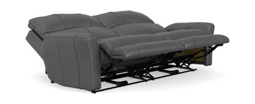 Holmes Leather Power Reclining Sofa - Anthrocite
