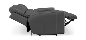 Holmes Leather Power Reclining Sofa - Anthrocite