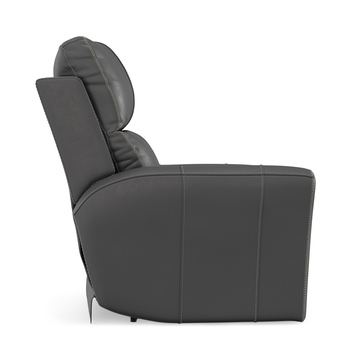 Holmes Leather Power Recliner - Anthrocite