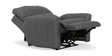 Holmes Leather Power Recliner - Anthrocite