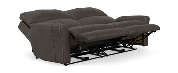 Holmes Leather Power Reclining Sofa - Coffee