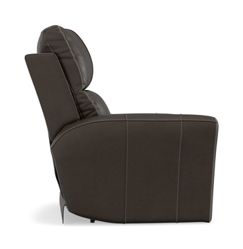Holmes Leather Power Recliner - Coffee