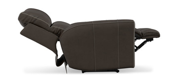 Holmes Leather Power Recliner - Coffee