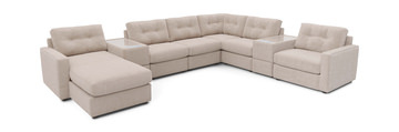 image ModularOne 8 Piece Sectional - Stone
