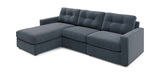 ModularOne 3 Piece Sectional - Navy thumbnail 1