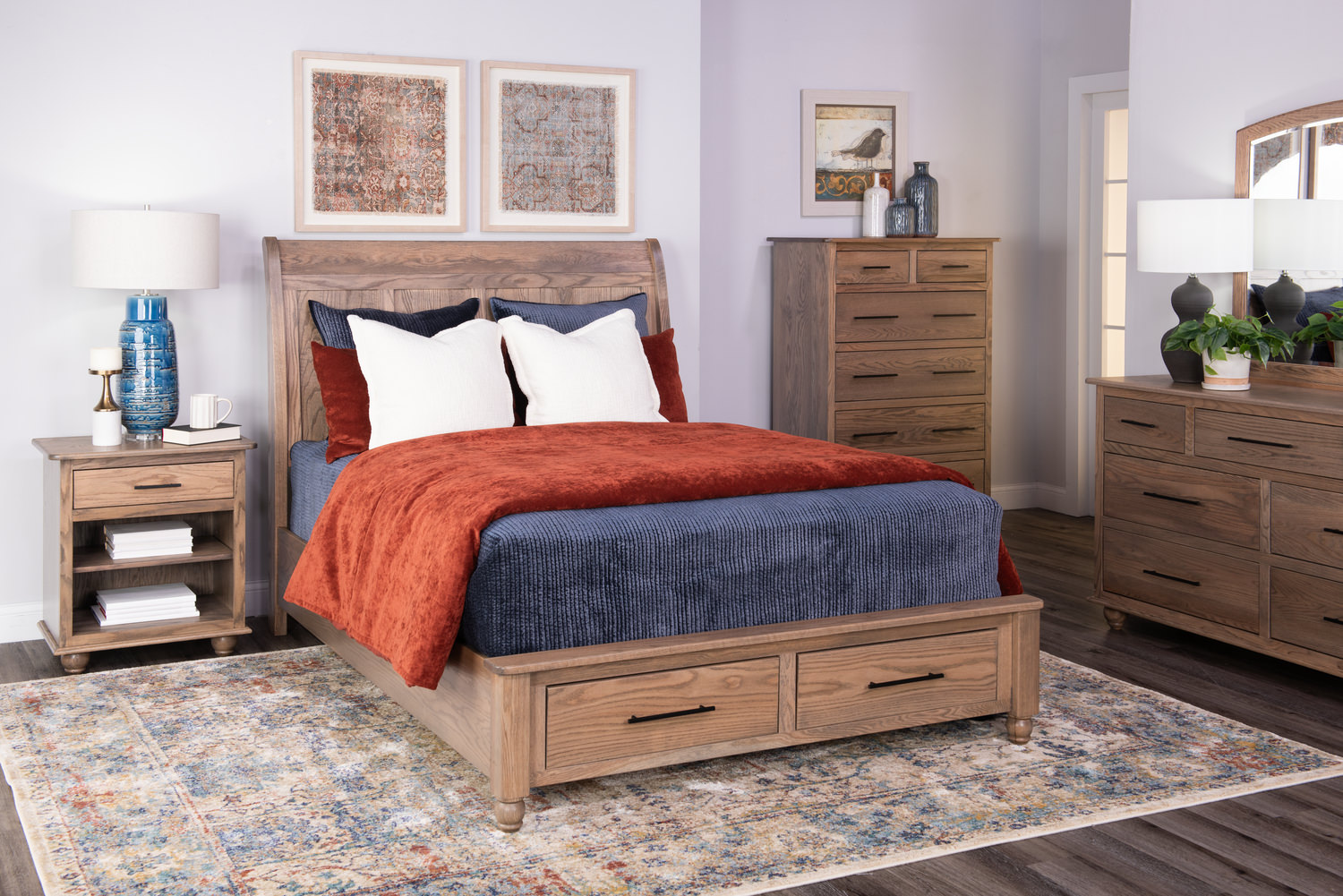 Covington Queen Storage Bedroom Suite | HOM Furniture