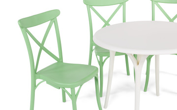 Chole X Chair 5 Piece Patio Set