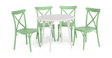 Chole X Chair 5 Piece Patio Set thumbnail 1