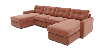 image ModularOne 4 Piece Sectional - Cantaloupe