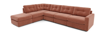image ModularOne 6 Piece Sectional - Cantaloupe
