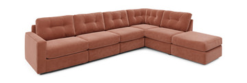 image ModularOne 6 Piece Sectional - Cantaloupe