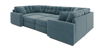image ModularOne 8 Piece Sectional - Teal