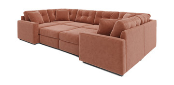 ModularOne 8 Piece Sectional - Cantaloupe