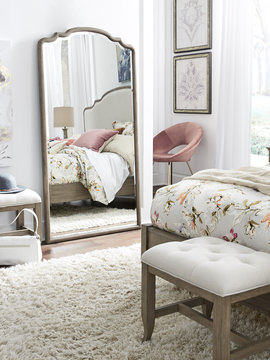 image Delilah Mink Floor Mirror