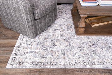 Theory Natural/Grey Area Rug - 7′10″ X 10′10″